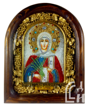 Святая мученица Татиана Дивеевская икона из бисера