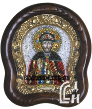 Икона из бисера Святого Благоверного Дмитрия Донского