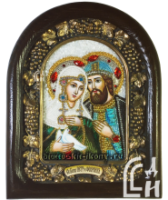 Дивеевская икона Святых Благоверных Петра и Февронии